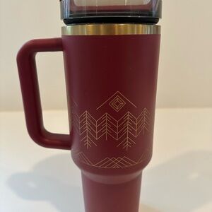 Stanley Burgundy Mug with Gold Design